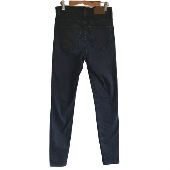 Madewell 9"‎ HIgh-Rise Skinny Jean Dark Blue Wash Size 25 - Picture 5 of 16
